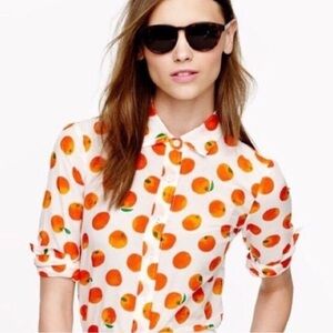 J Crew Perfect Shirt in Citrus